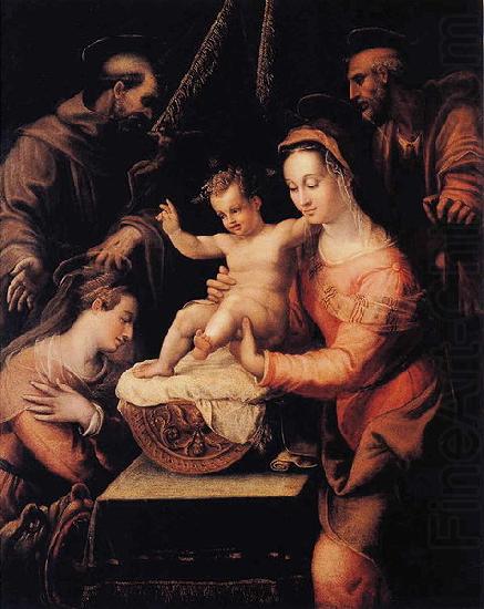 Holy Family with Saints, Lavinia Fontana